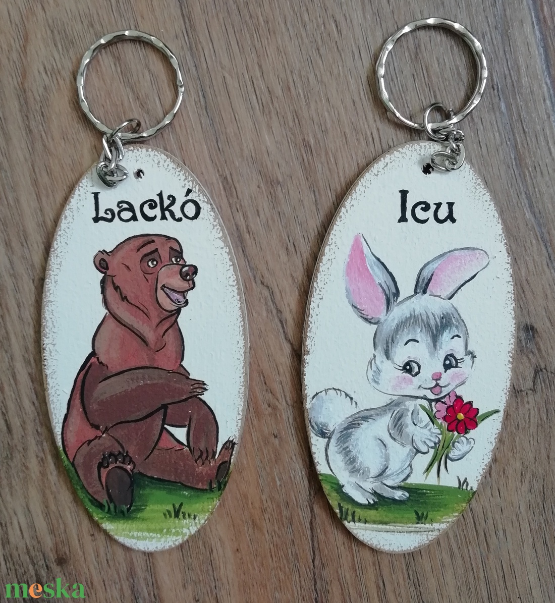 Kulcstartó - művészet - festmény - akril - Meska.hu