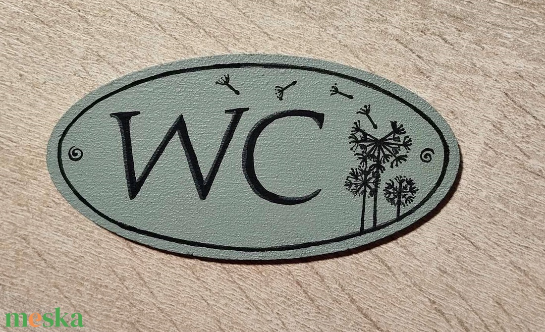 Helyiség jelző tábla - művészet - festmény - akril - Meska.hu