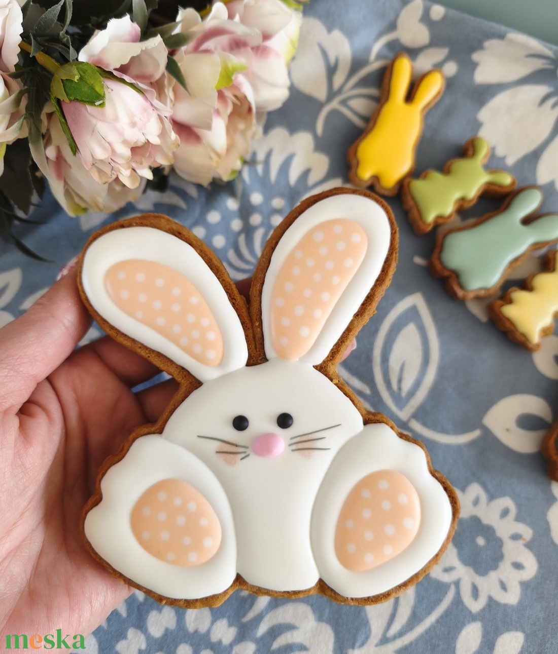 Húsvéti nyuszi mézeskalács  - élelmiszer - édesség - mézeskalács - Meska.hu