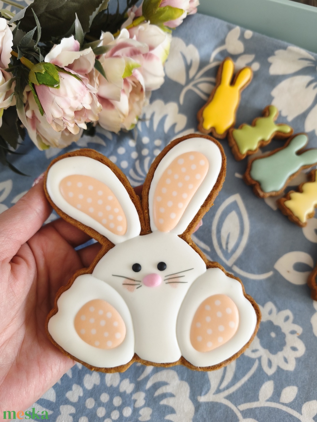 Húsvéti nyuszi mézeskalács  - élelmiszer - édesség - mézeskalács - Meska.hu