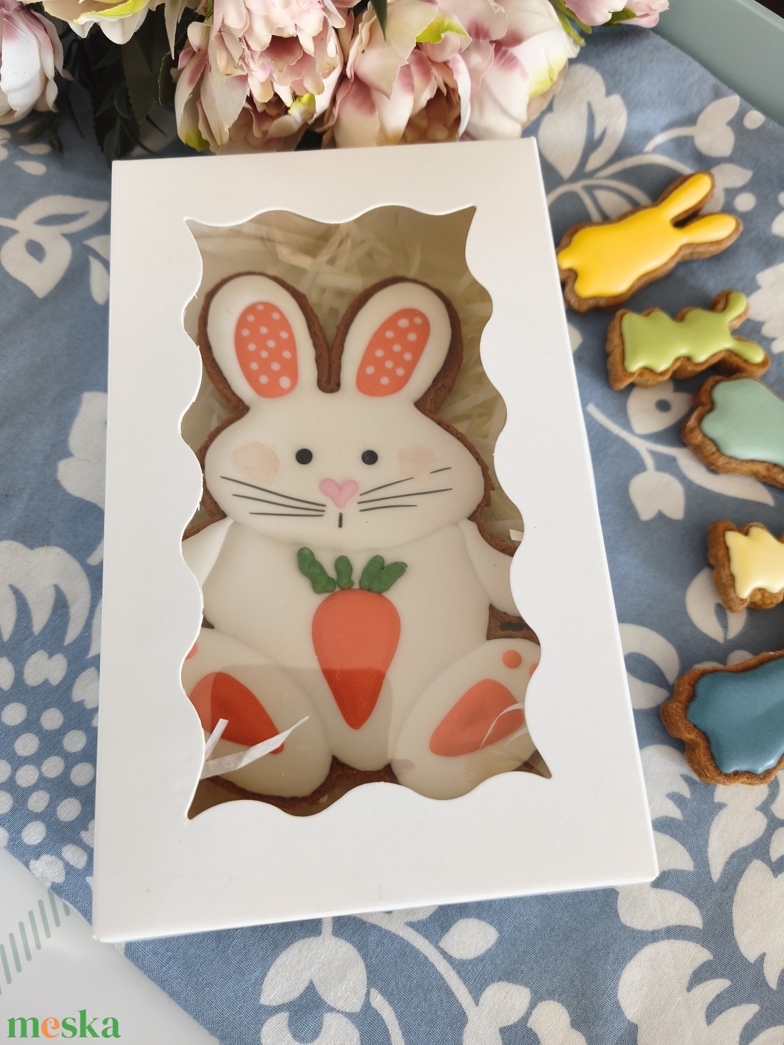 Húsvéti nyuszi répával - élelmiszer - édesség - mézeskalács - Meska.hu