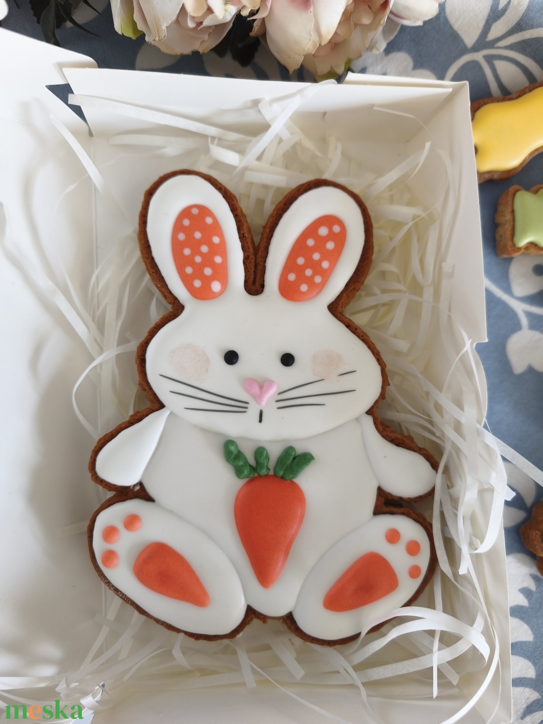 Húsvéti nyuszi répával - élelmiszer - édesség - mézeskalács - Meska.hu
