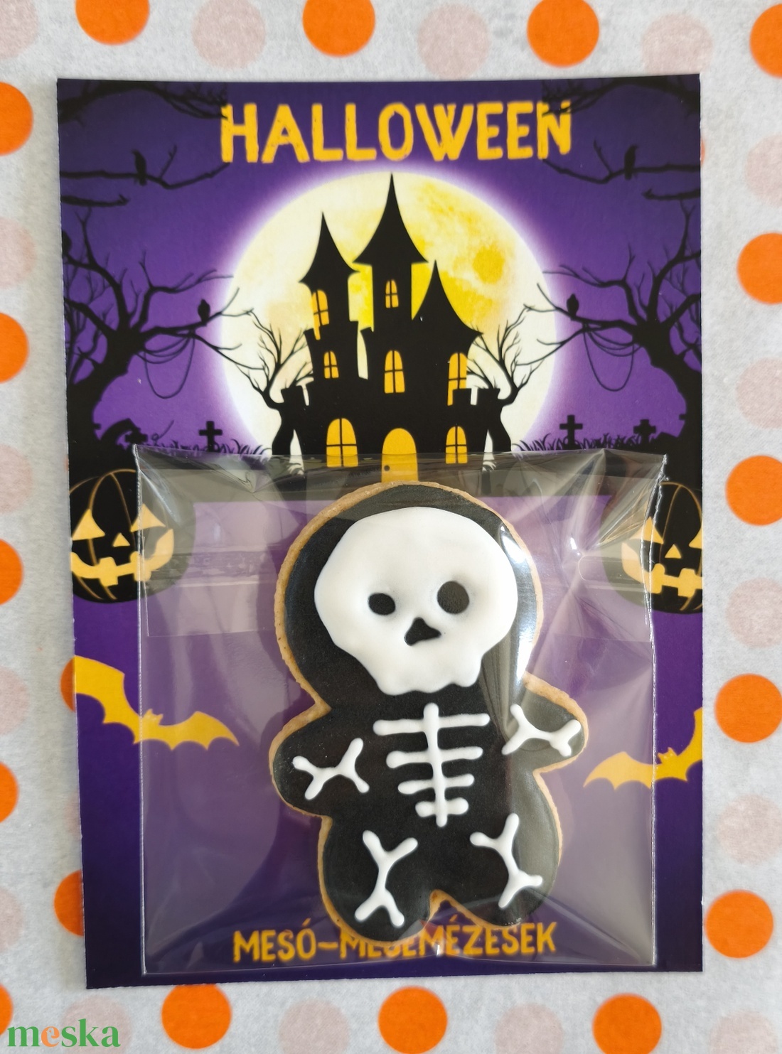 Halloween -i mézesek- Csontváz mézeskalács  - élelmiszer - édesség - mézeskalács - Meska.hu
