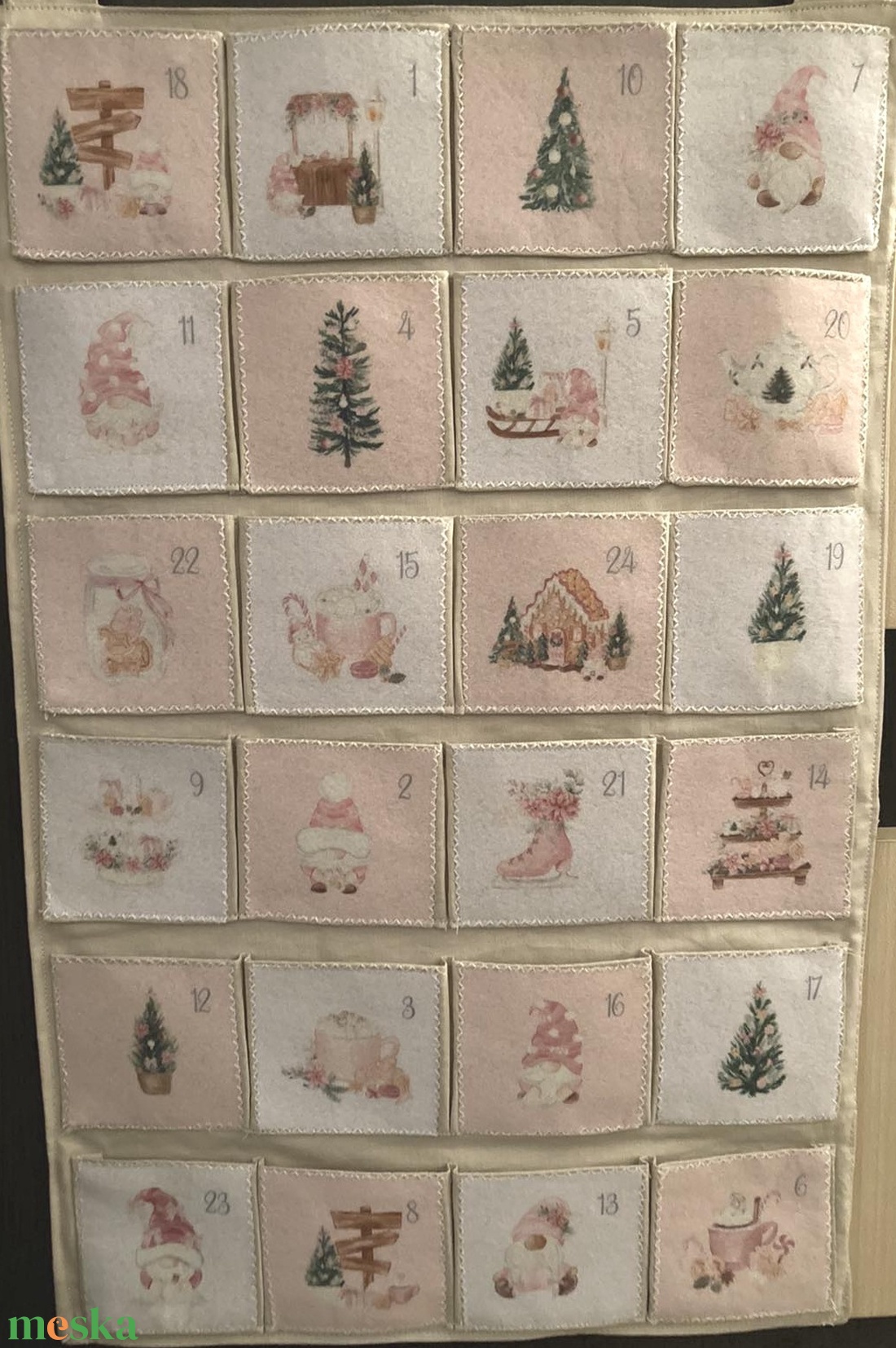 Adventi naptár - karácsony - adventi díszek - adventi naptár - Meska.hu