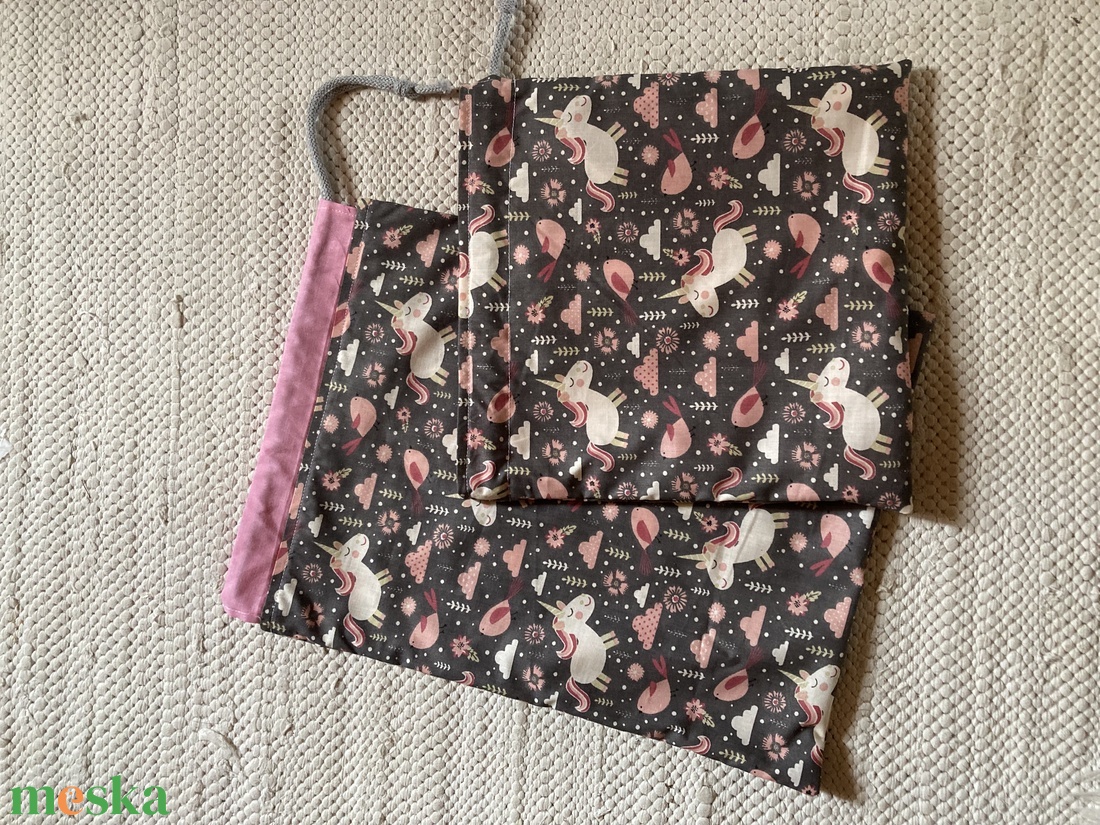 Unikornisos ovis zsák szett - 3 részes  - játék & sport - ovis felszerelés - ovis szett - Meska.hu