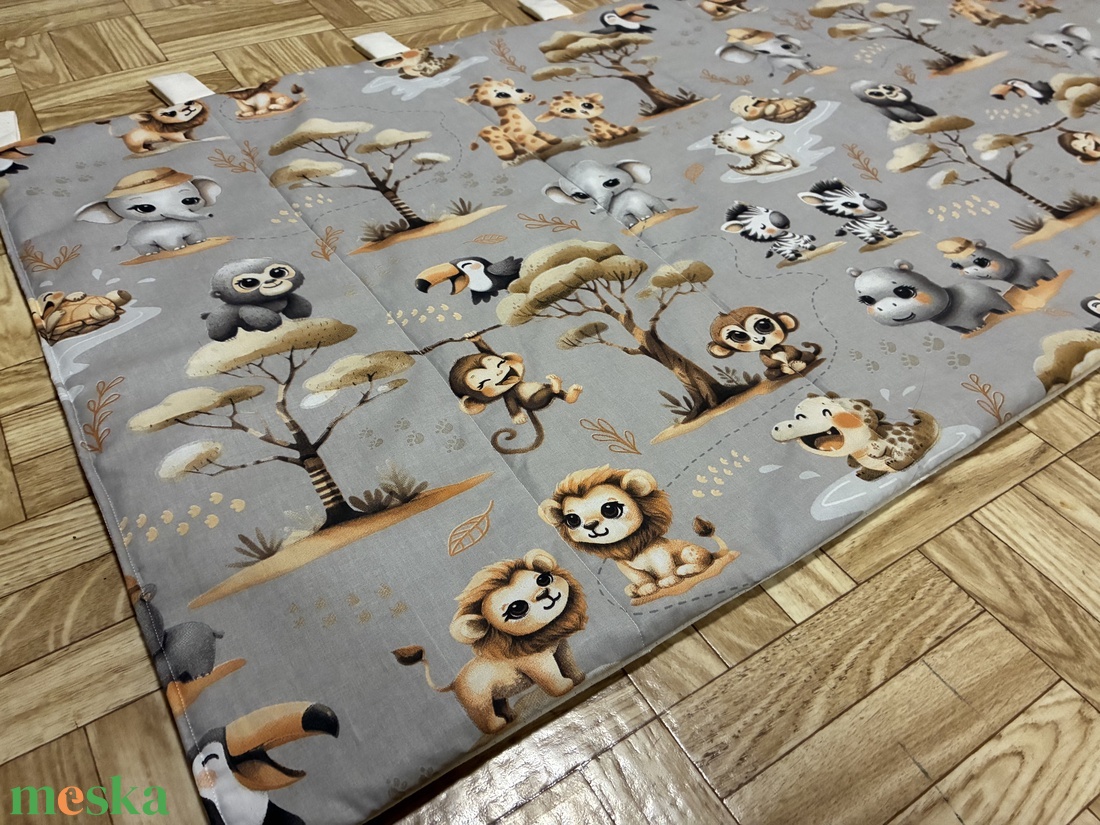 Cuki afrikai állatos falvédő - otthon & életmód - babaszoba, gyerekszoba - falvédő gyerekszobába - Meska.hu