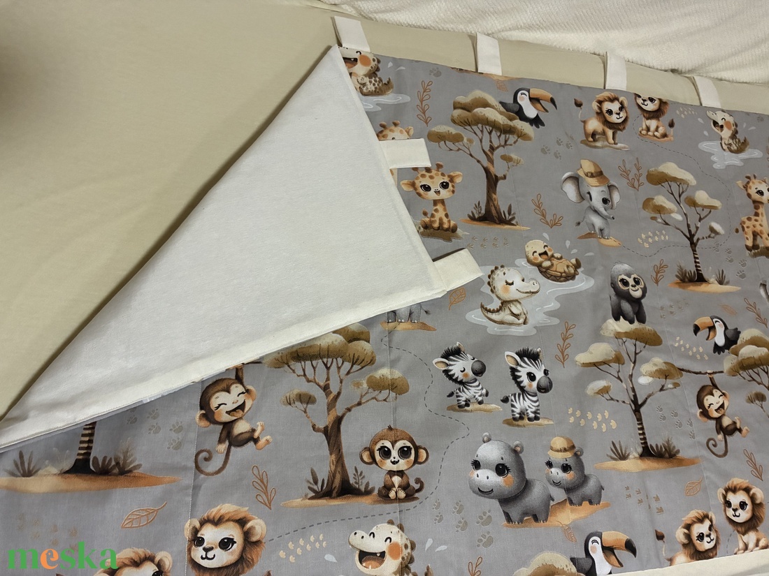 Cuki afrikai állatos falvédő - otthon & életmód - babaszoba, gyerekszoba - falvédő gyerekszobába - Meska.hu