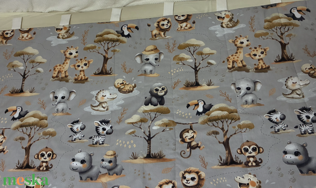 Cuki afrikai állatos falvédő - otthon & életmód - babaszoba, gyerekszoba - falvédő gyerekszobába - Meska.hu