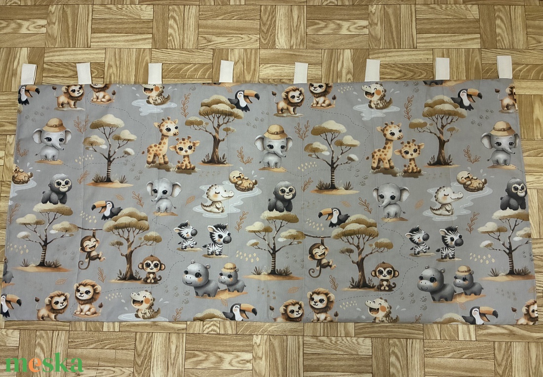 Cuki afrikai állatos falvédő - otthon & életmód - babaszoba, gyerekszoba - falvédő gyerekszobába - Meska.hu