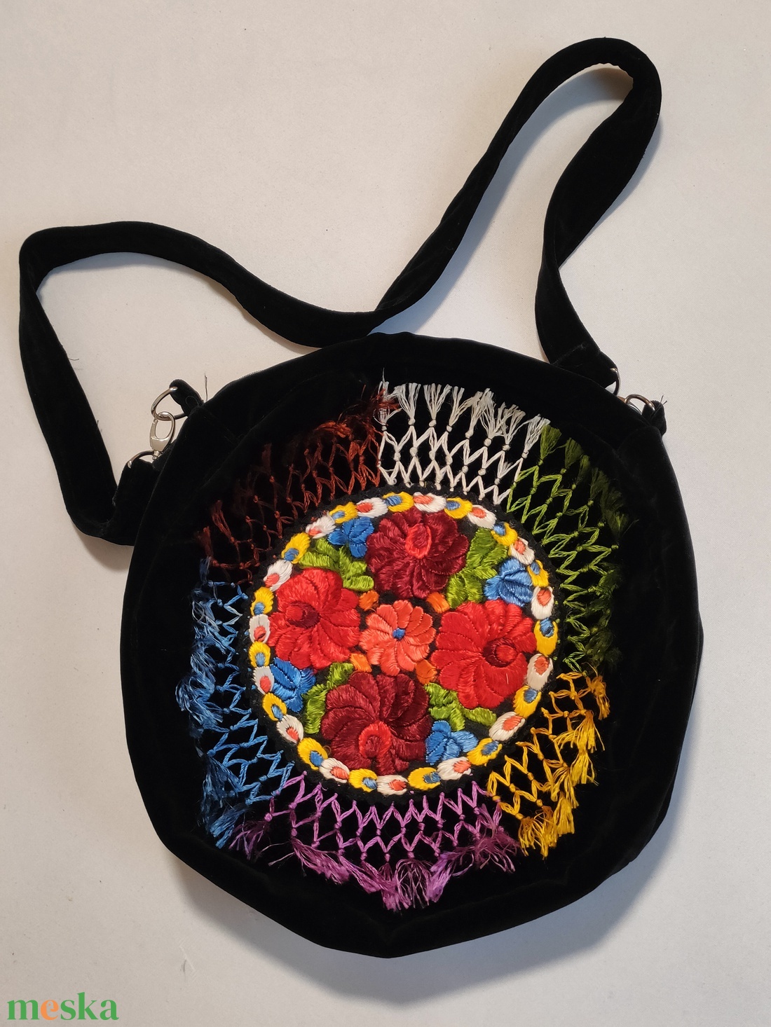 Alkalmi táska matyó hímzéssel - táska & tok - kézitáska & válltáska - alkalmi táska - Meska.hu