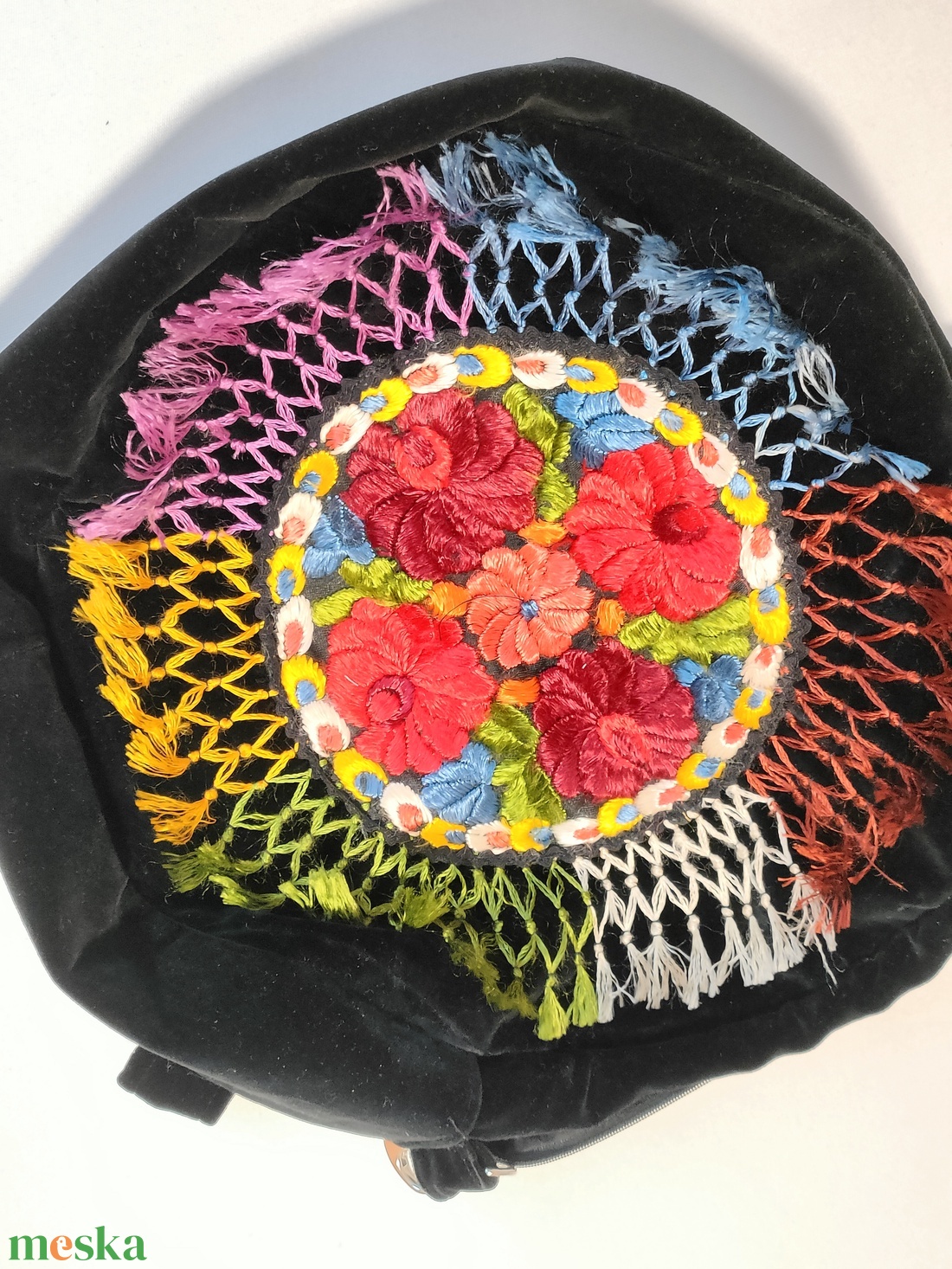 Alkalmi táska matyó hímzéssel - táska & tok - kézitáska & válltáska - alkalmi táska - Meska.hu