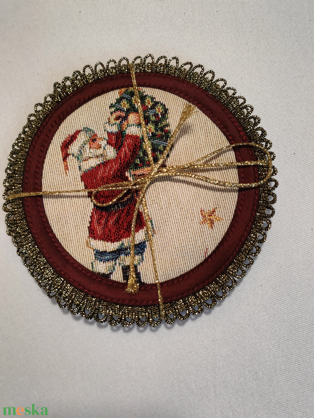 Karácsonyi poháralátét - karácsony - karácsonyi lakásdekoráció - ünnepi asztaldekoráció - Meska.hu