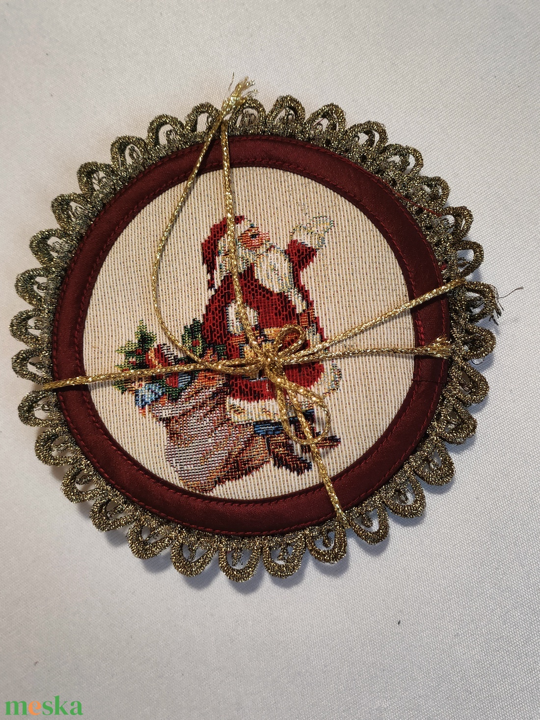 Karácsonyi poháralátét - karácsony - karácsonyi lakásdekoráció - ünnepi asztaldekoráció - Meska.hu