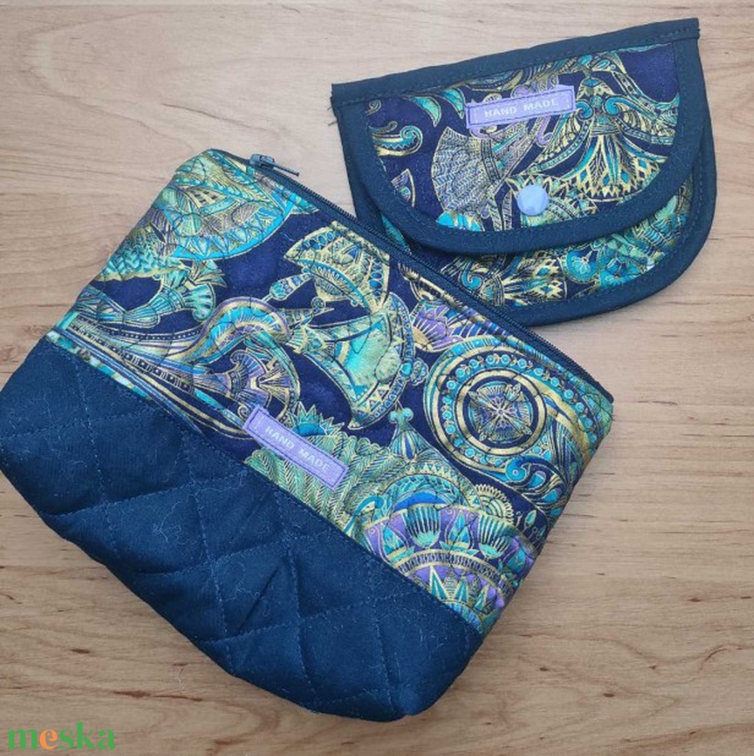 Keleties mintájú neszeszer pénztárcával - táska & tok - neszesszer - Meska.hu