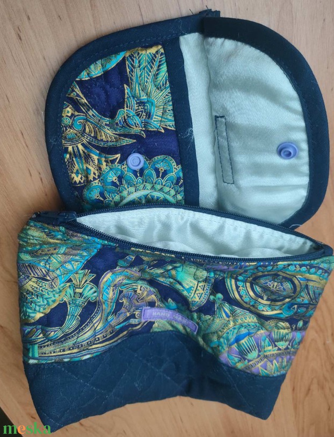 Keleties mintájú neszeszer pénztárcával - táska & tok - neszesszer - Meska.hu