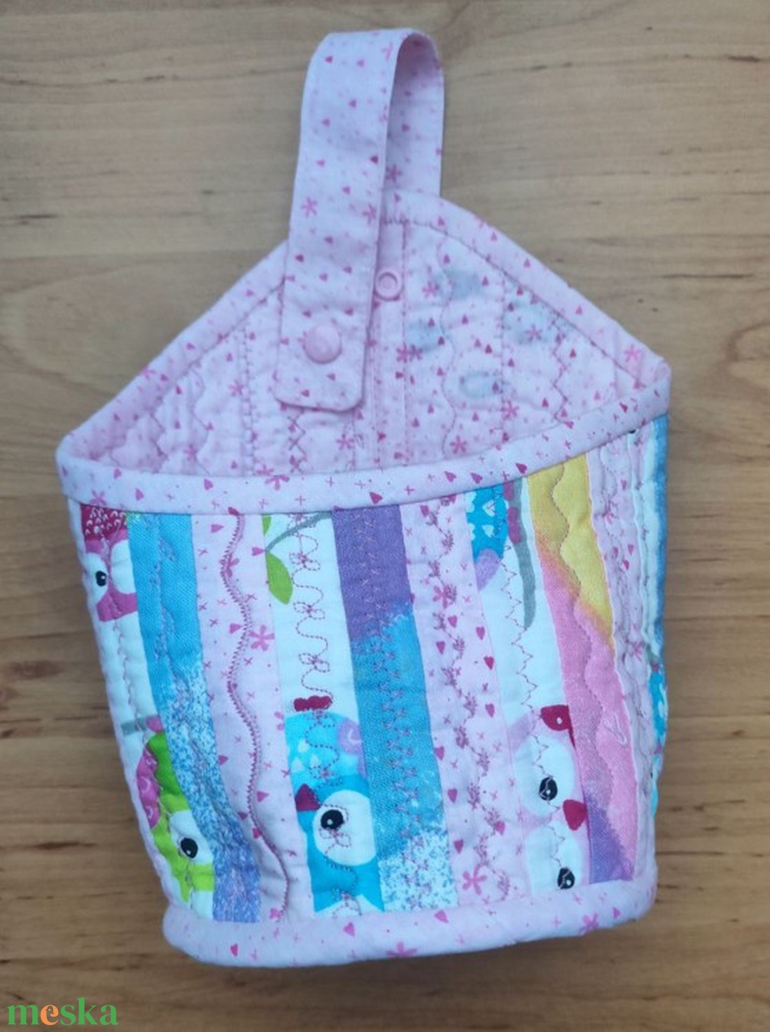 Akasztható, kis tároló szütyő - otthon & életmód - tárolás & rendszerezés - tárolókosár - Meska.hu