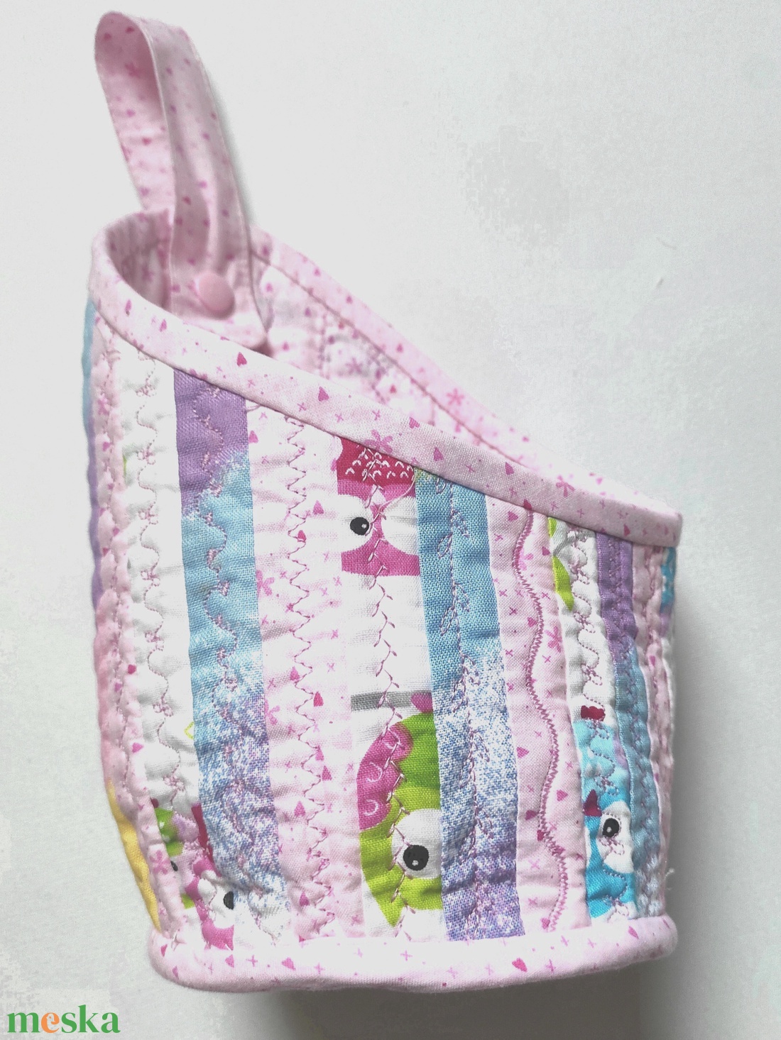 Akasztható, kis tároló szütyő - otthon & életmód - tárolás & rendszerezés - tárolókosár - Meska.hu