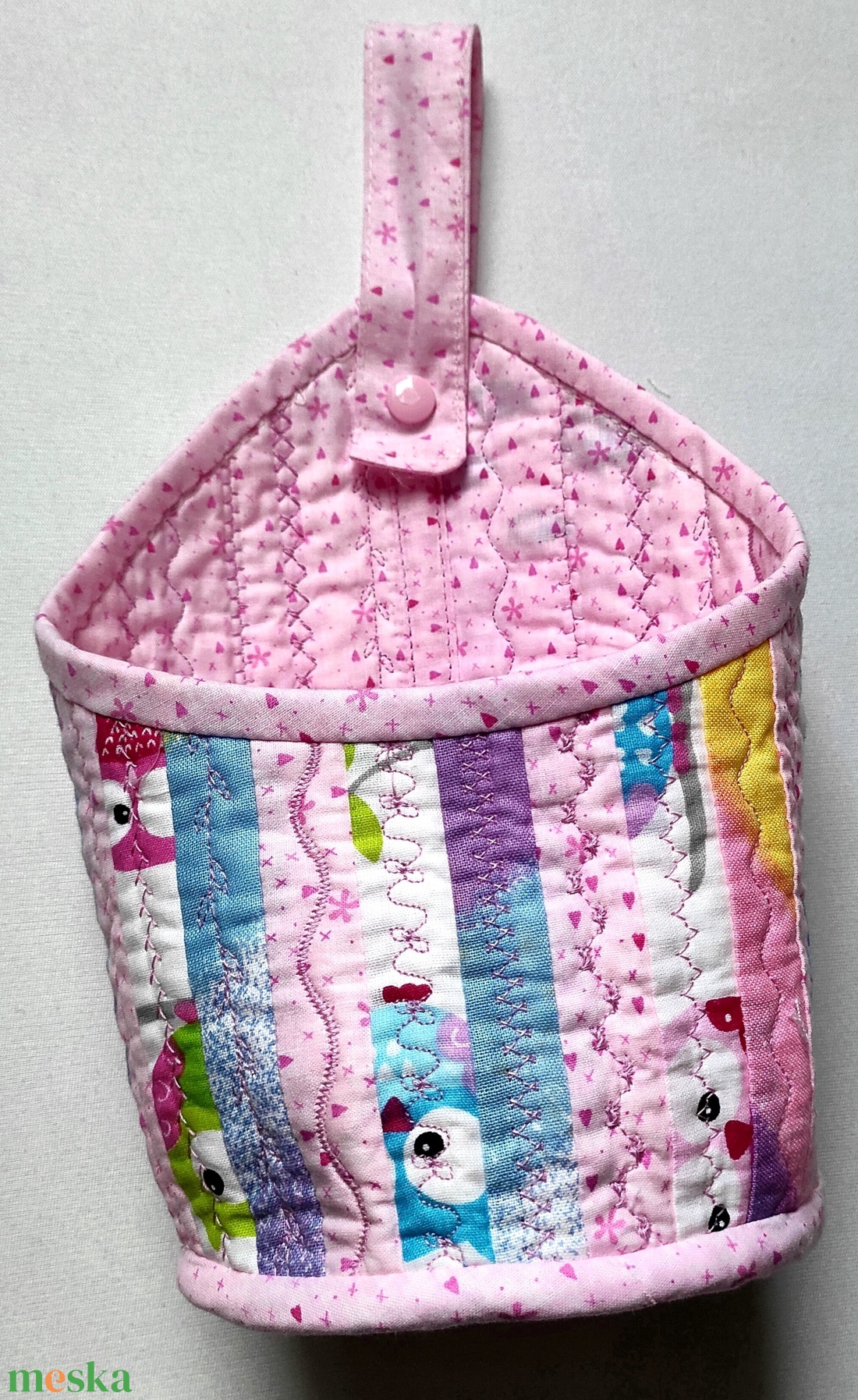 Akasztható, kis tároló szütyő - otthon & életmód - tárolás & rendszerezés - tárolókosár - Meska.hu