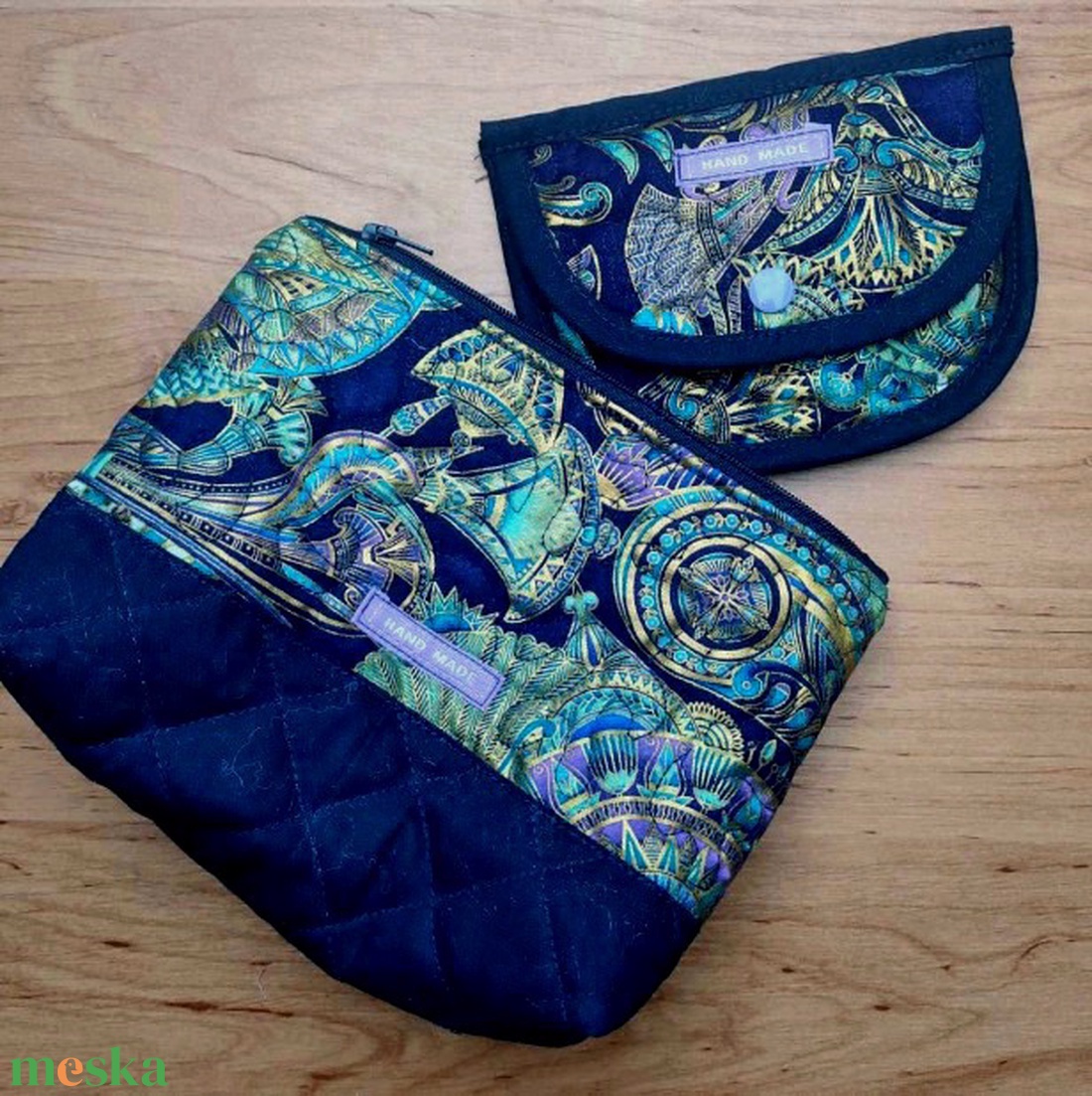 Keleties mintájú neszeszer pénztárcával - táska & tok - neszesszer - Meska.hu