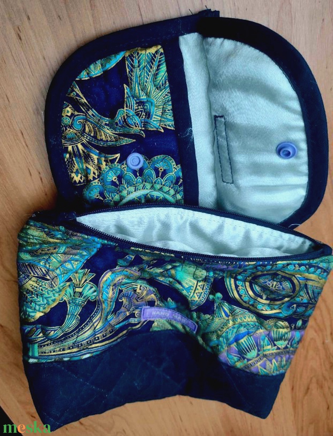 Keleties mintájú neszeszer pénztárcával - táska & tok - neszesszer - Meska.hu