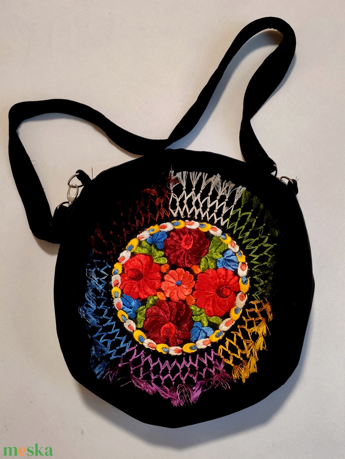 Alkalmi táska matyó hímzéssel - táska & tok - kézitáska & válltáska - alkalmi táska - Meska.hu