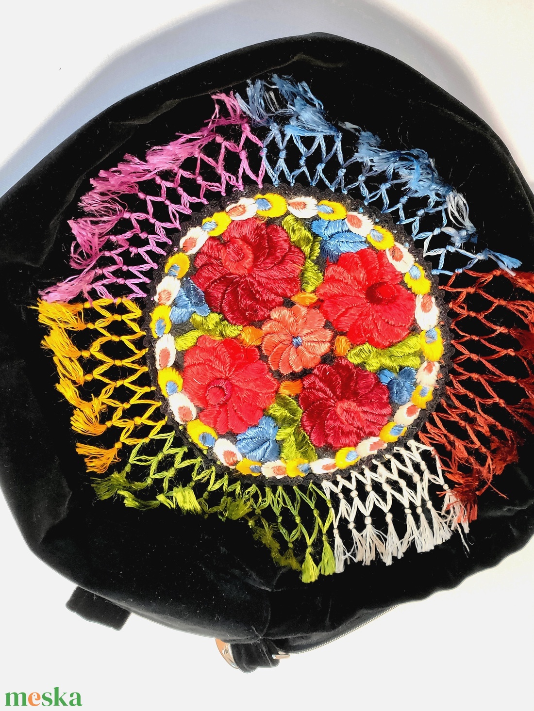 Alkalmi táska matyó hímzéssel - táska & tok - kézitáska & válltáska - alkalmi táska - Meska.hu