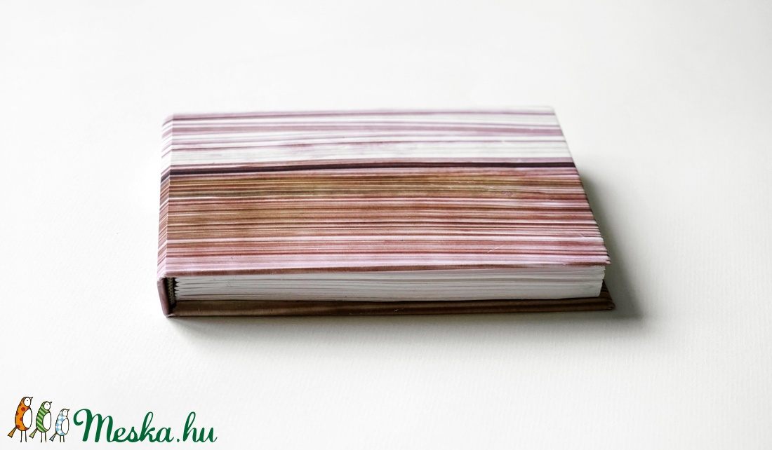 Kézzel fűzött kemény borítós notesz / kis méretű napló - otthon & lakás - papír írószer - album & fotóalbum - Meska.hu