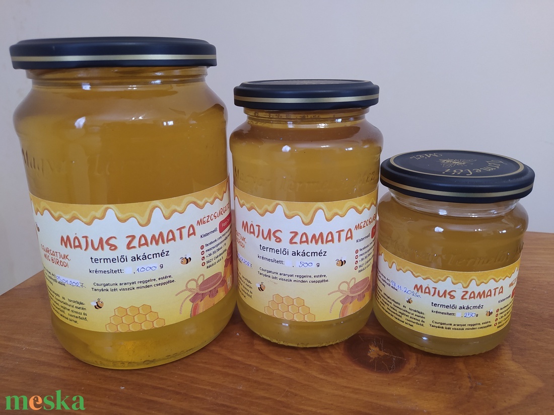 Május zamata - termelői akácméz - élelmiszer - méz & propolisz - Meska.hu