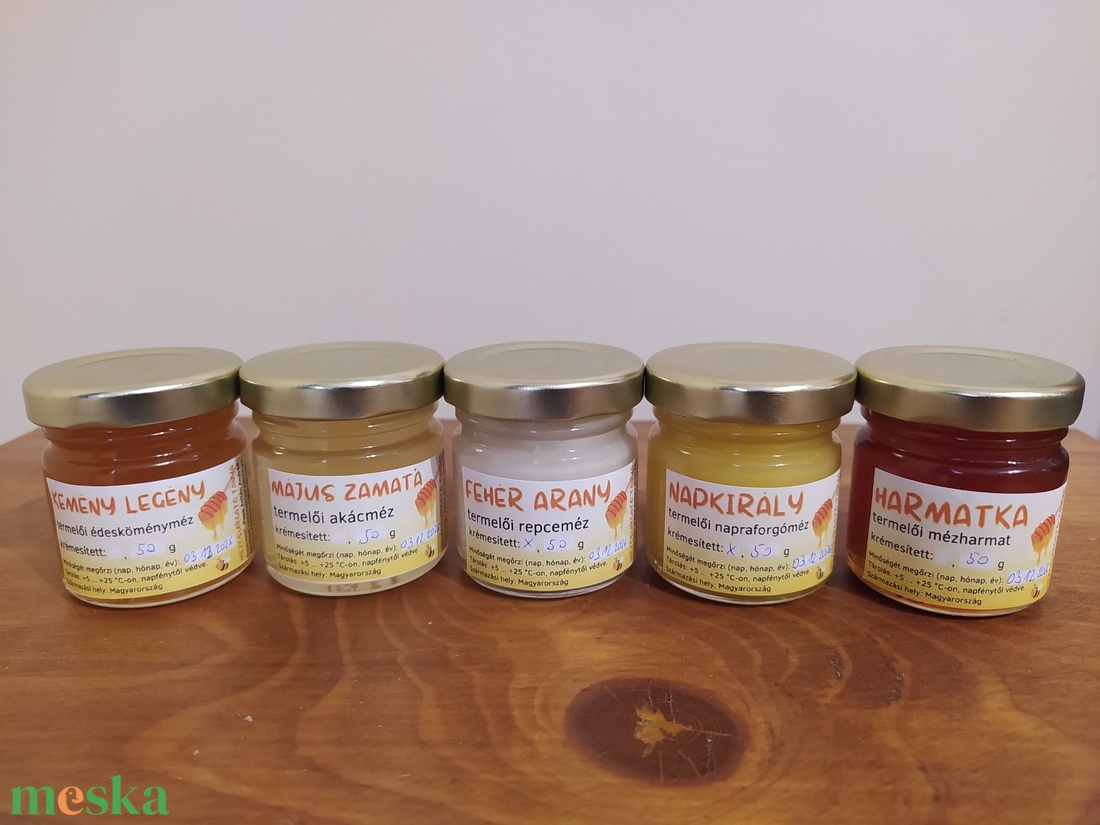 5 x 50 g méz a legfinomabb mézkülönlegességeink közül - élelmiszer - méz & propolisz - Meska.hu