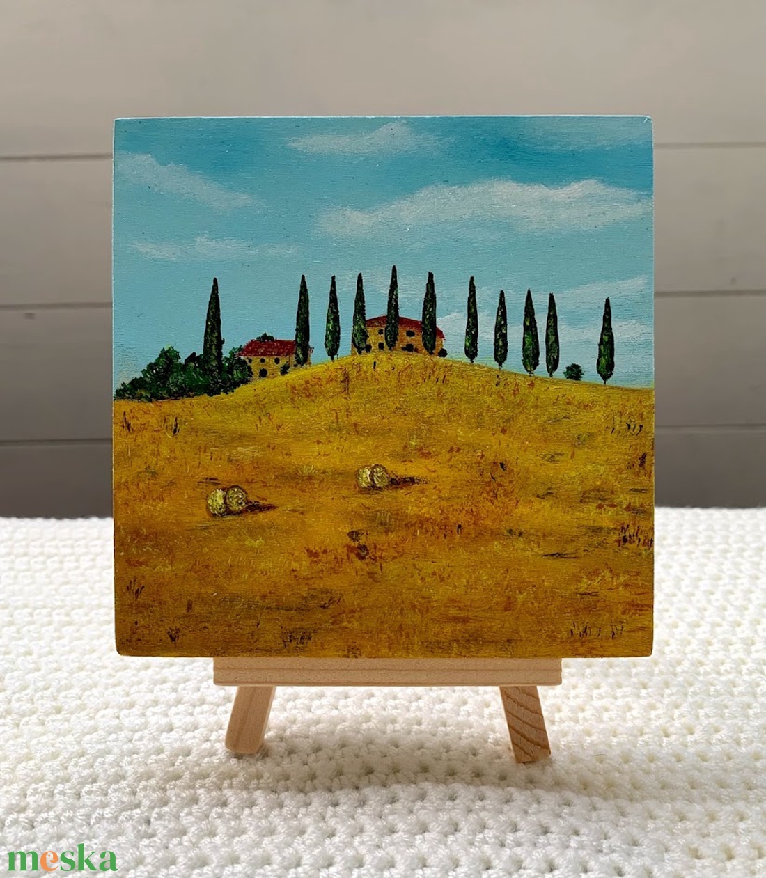 Toscana - akril festmény (12x12 cm) - művészet - festmény - akril - Meska.hu Toscana - akril festmény (12x12 cm) - művészet - festmény - akril - Meska.hu