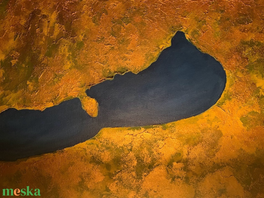 Balaton c. struktúr festmény - művészet - festmény - akril - Meska.hu