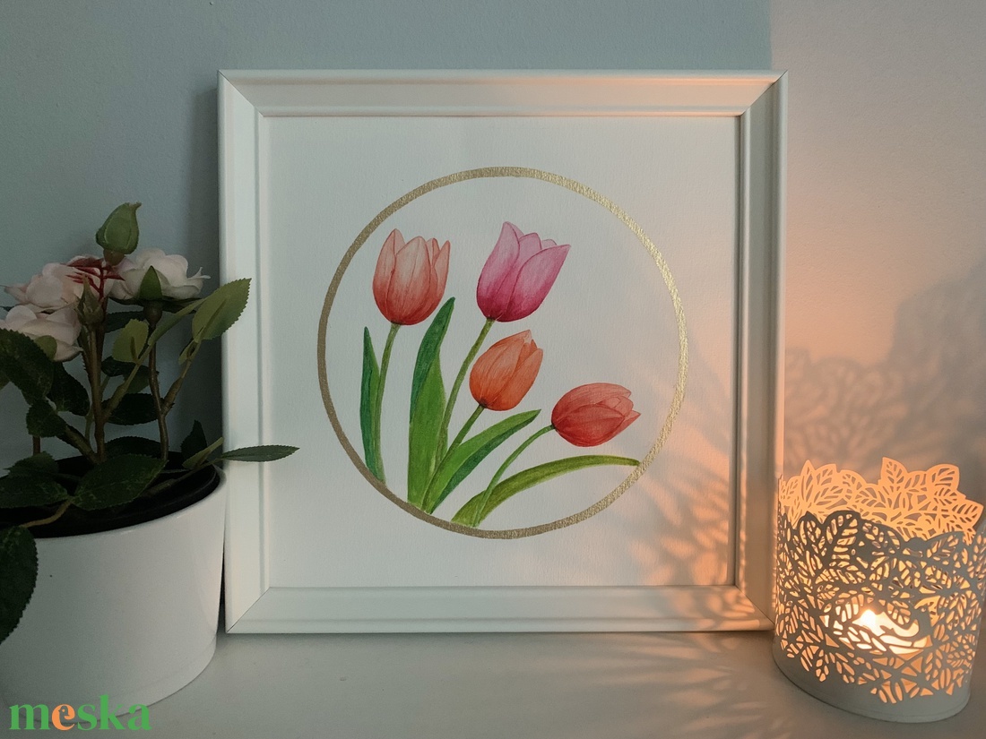 Tulipánok - akvarell festmény - művészet - festmény - akvarell - Meska.hu Tulipánok - akvarell festmény - művészet - festmény - akvarell - Meska.hu
