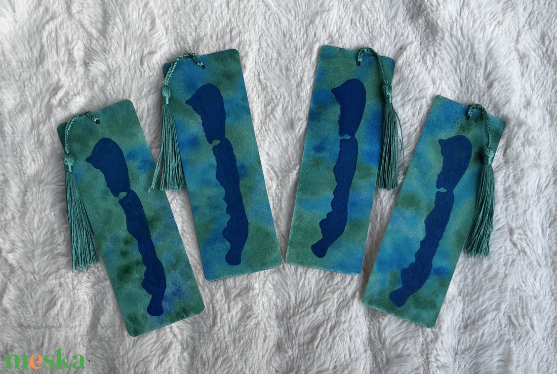 Balaton akvarell könyvjelzők - könyv & zene - könyvjelző - Meska.hu