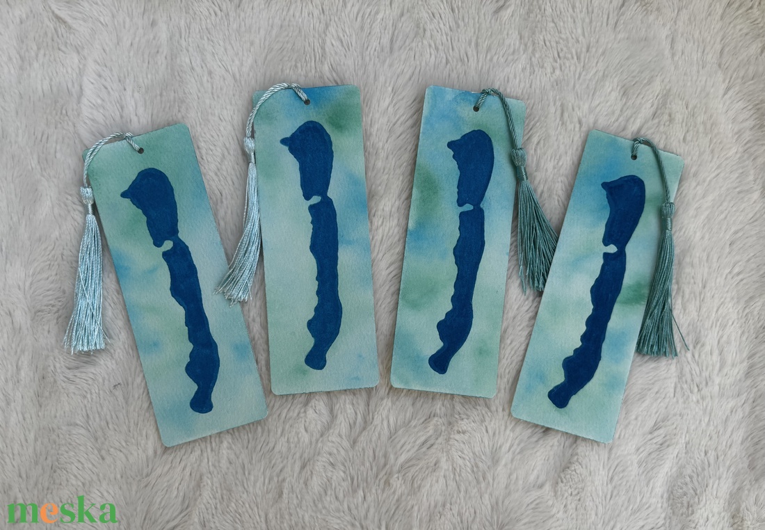 Balaton akvarell könyvjelzők - könyv & zene - könyvjelző - Meska.hu