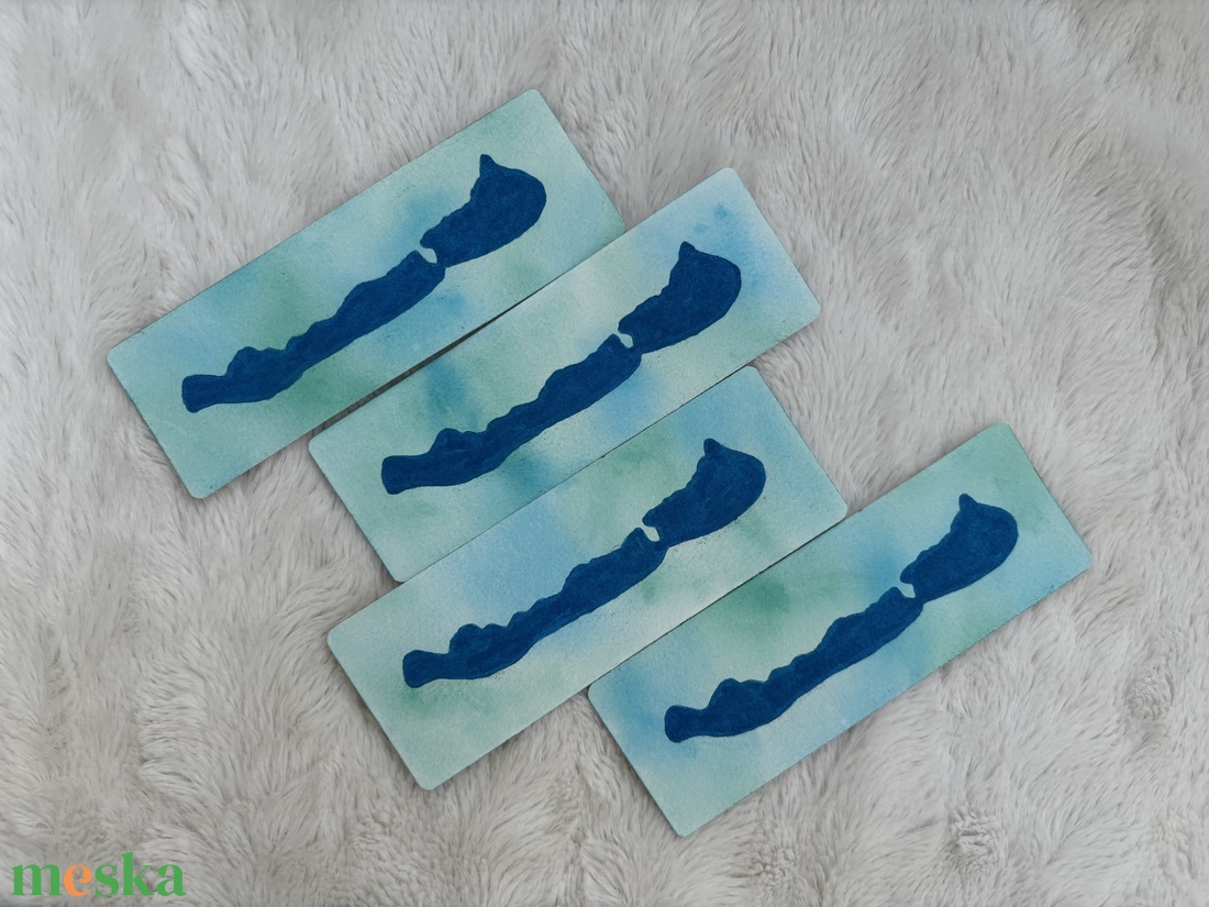 Balaton akvarell könyvjelzők - könyv & zene - könyvjelző - Meska.hu