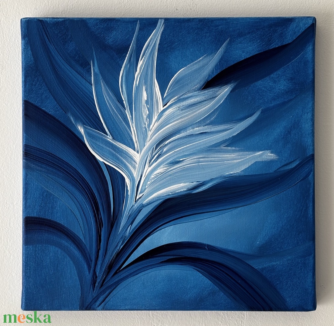 Modern botanikai stílusú festmény - művészet - festmény - akril - Meska.hu