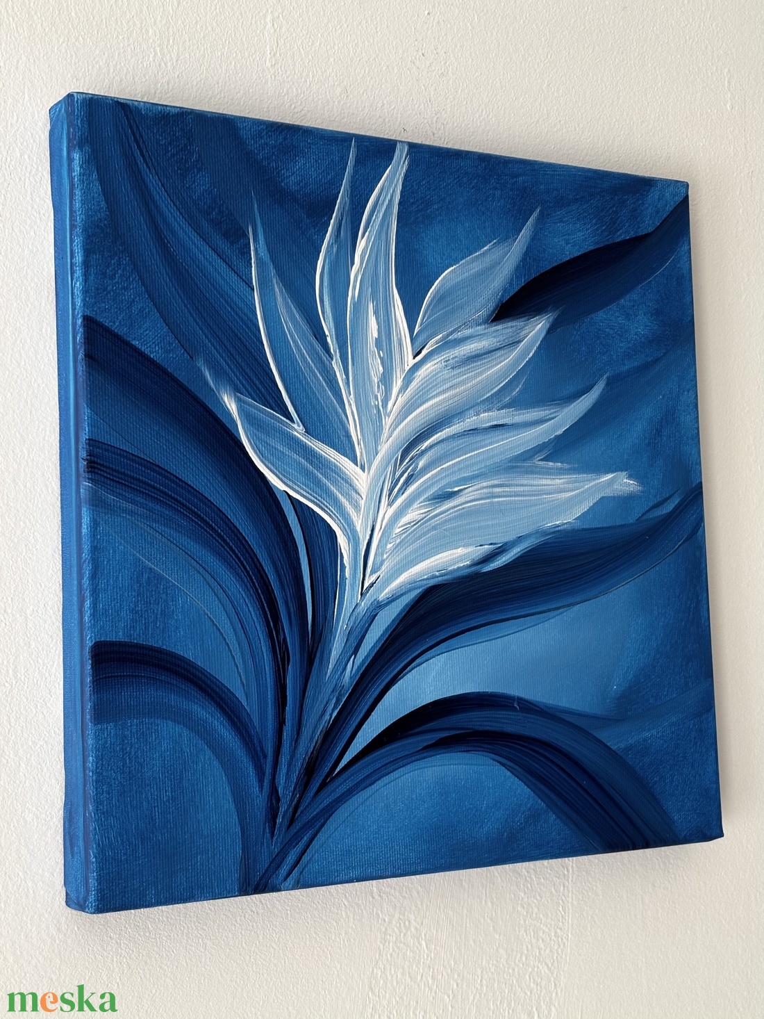 Modern botanikai stílusú festmény - művészet - festmény - akril - Meska.hu