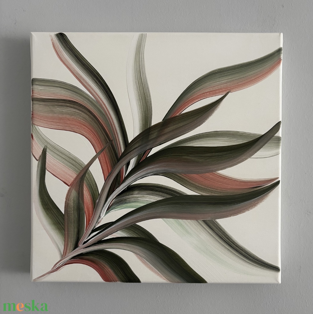 Absztrakt botanikai festmény - művészet - festmény - akril - Meska.hu