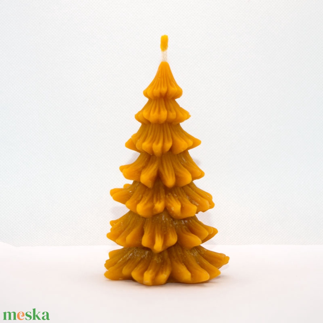 Karácsonyfa méhviasz gyertya - karácsony - karácsonyi lakásdekoráció - karácsonyi illatgyertya, mécses - Meska.hu