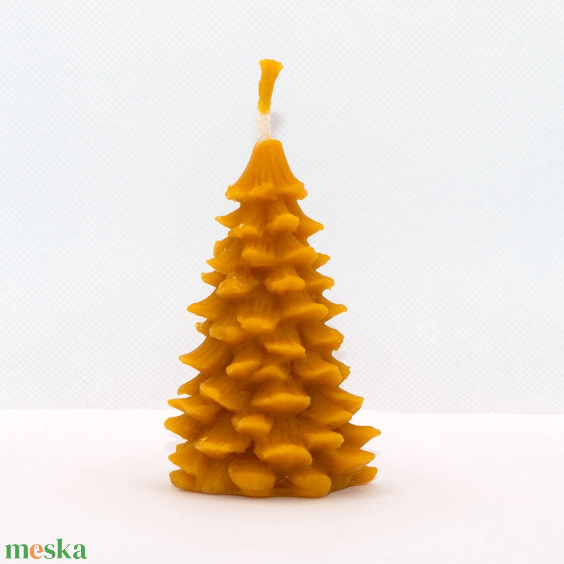 Fenyő méhviasz gyertya - karácsony - karácsonyi lakásdekoráció - karácsonyi illatgyertya, mécses - Meska.hu