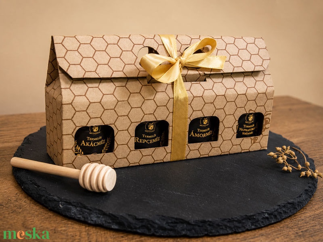 Házikó mézes díszdoboz - élelmiszer - gourmet ajándékcsomag - Meska.hu