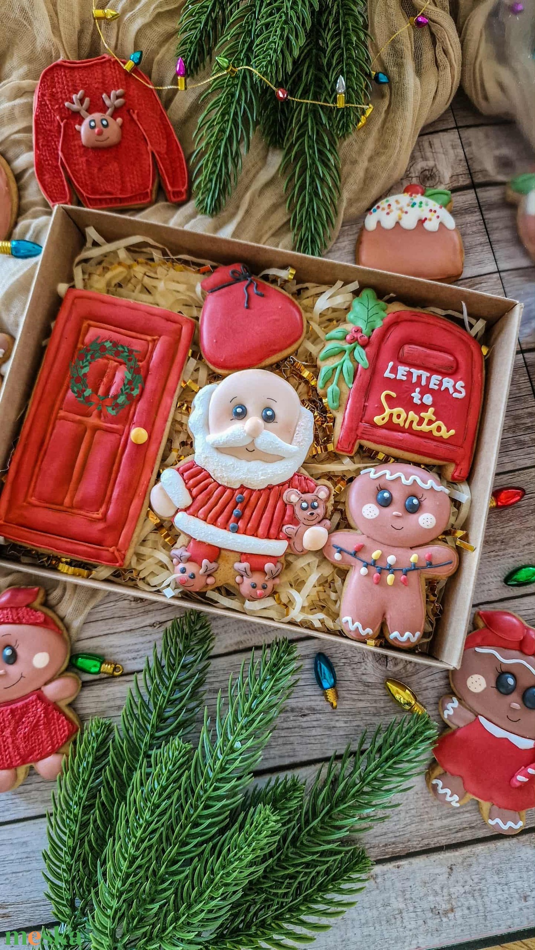 Miki ajándékdoboz 200x150x35 mm barna dobozban - karácsony - mikulás - mikulás ajándékok - Meska.hu