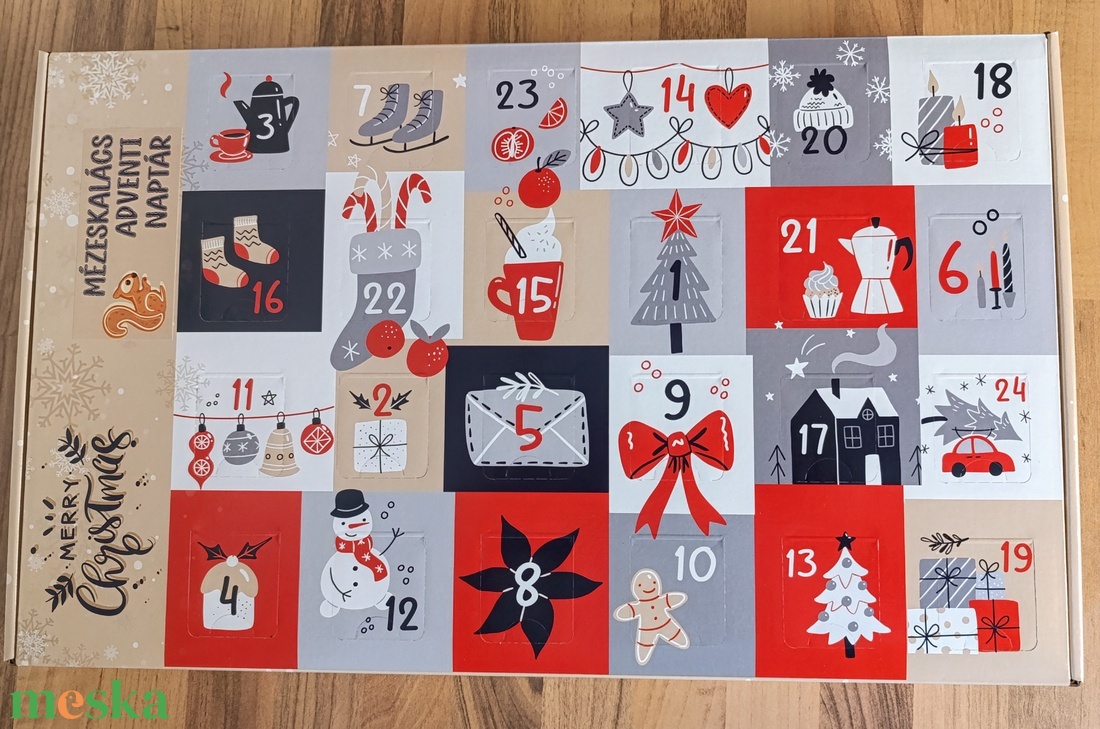 Mézeskalács adventi naptár (Piros szett) - karácsony - karácsonyi lakásdekoráció - ünnepi asztaldekoráció - Meska.hu Mézeskalács adventi naptár (Piros szett) - karácsony - karácsonyi lakásdekoráció - ünnepi asztaldekoráció - Meska.hu