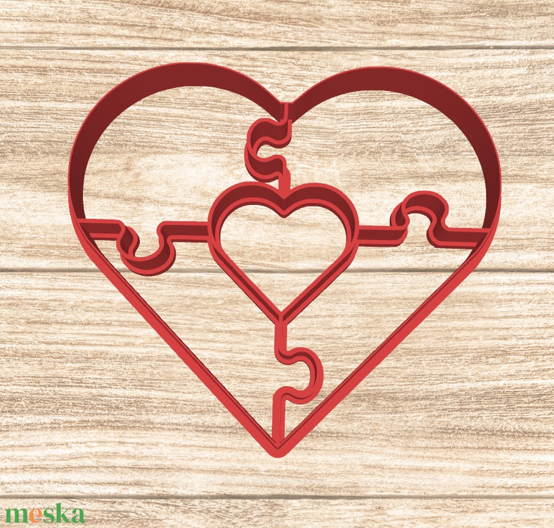 Szív kirakó (puzzle) sütikiszúró - otthon & életmód - konyhafelszerelés, tálalás - sütés, főzés - sütikiszúró - Meska.hu Szív kirakó (puzzle) sütikiszúró - otthon & életmód - konyhafelszerelés, tálalás - sütés, főzés - sütikiszúró - Meska.hu