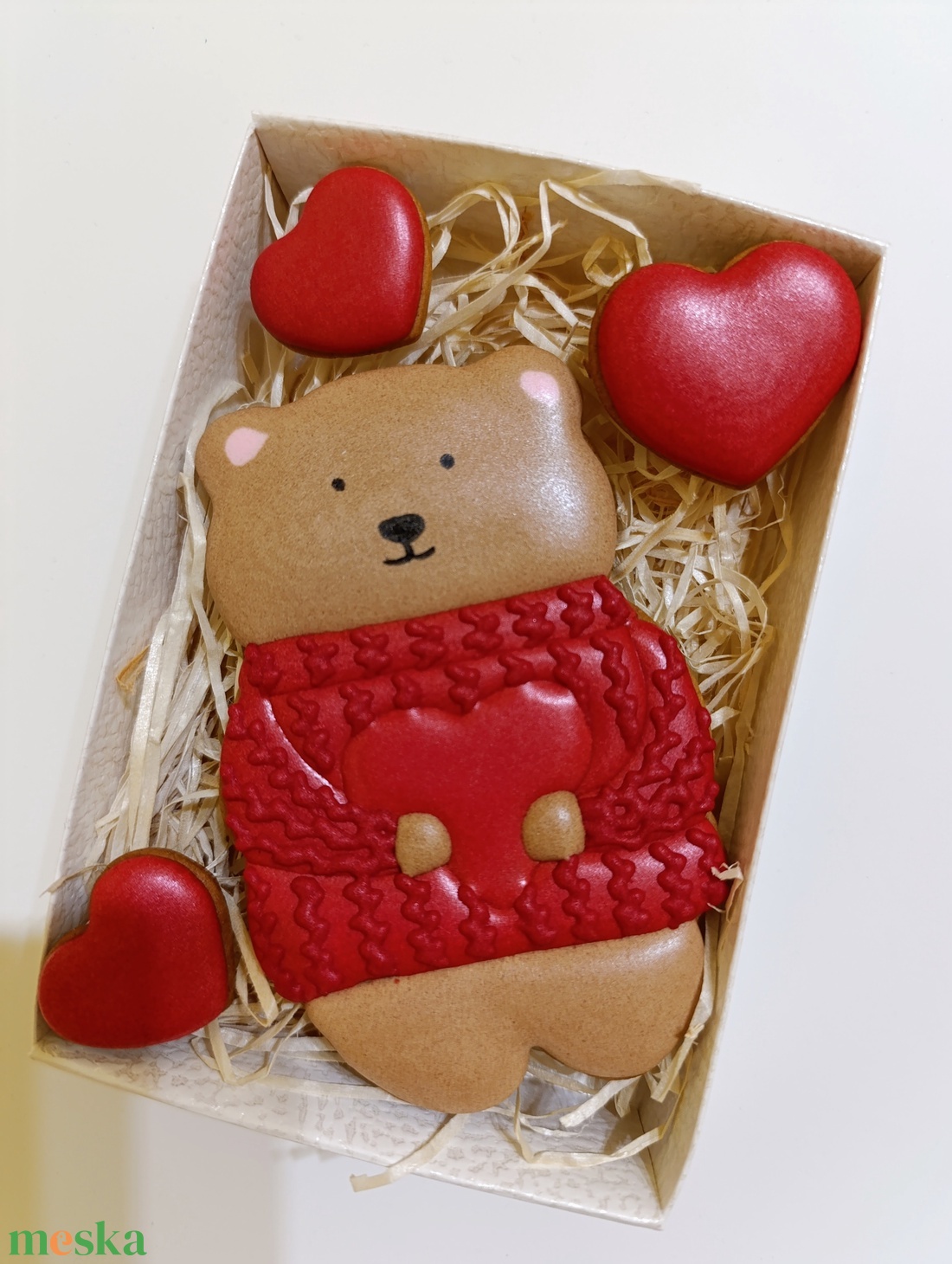 Valentin-napi Mézeskalács Box - Szerelmes Maci szett - otthon & életmód - konyhafelszerelés, tálalás - sütés, főzés - sütidísz - Meska.hu Valentin-napi Mézeskalács Box - Szerelmes Maci szett - otthon & életmód - konyhafelszerelés, tálalás - sütés, főzés - sütidísz - Meska.hu