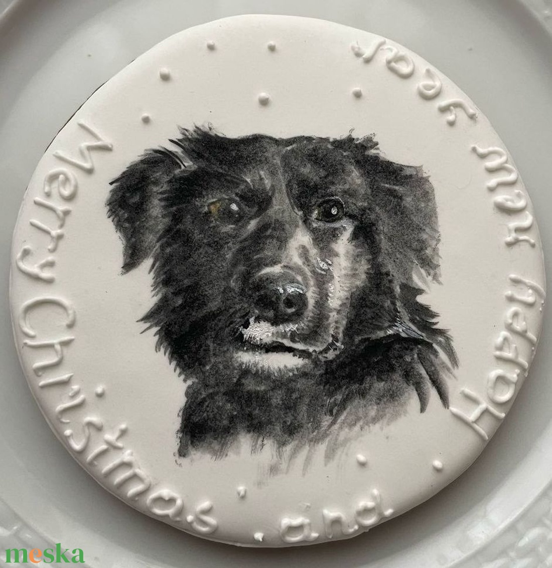 Kézzel festett kiskedvenc portré mézeskalácson - otthon & életmód - dekoráció - dísztárgy - Meska.hu