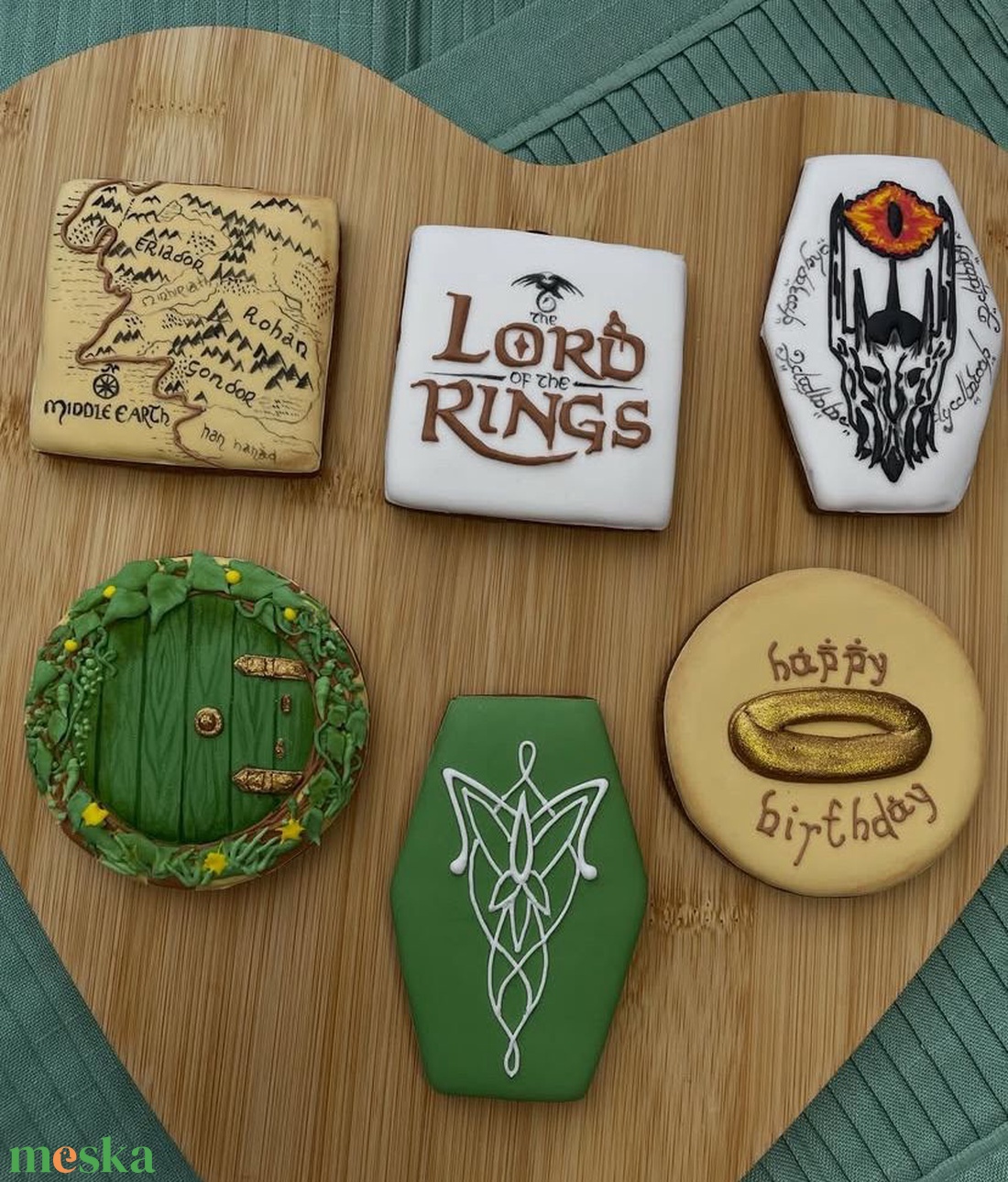 Lord of the rings, A Gyűrűk Ura mézeskalács szett - otthon & életmód - dekoráció - dísztárgy - Meska.hu
