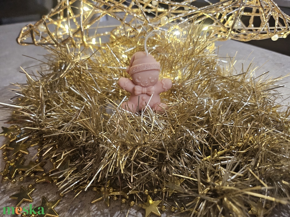 1db Illatmentes, 100% szójaviasz figura - karácsony - adventi díszek - adventi gyertyadíszek és koszorúdíszek - Meska.hu