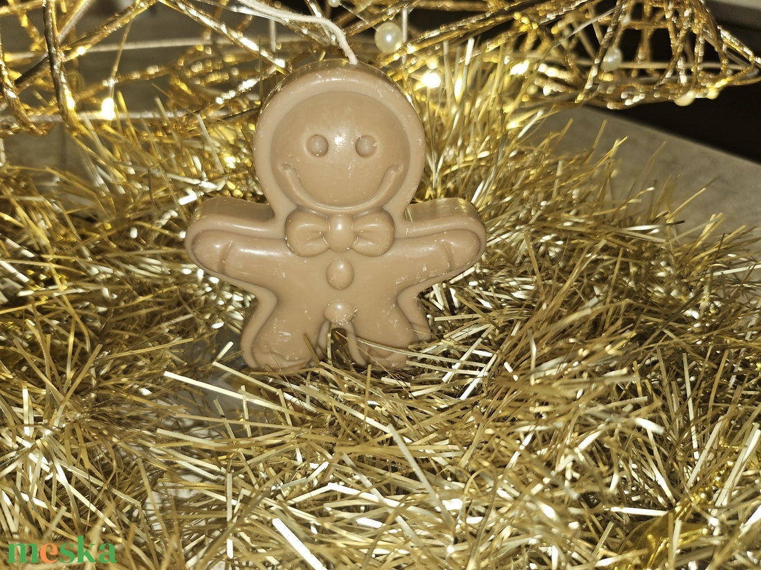 Illatmentes 100% szójaviasz figurás gyertya mézi - karácsony - adventi díszek - adventi gyertyadíszek és koszorúdíszek - Meska.hu