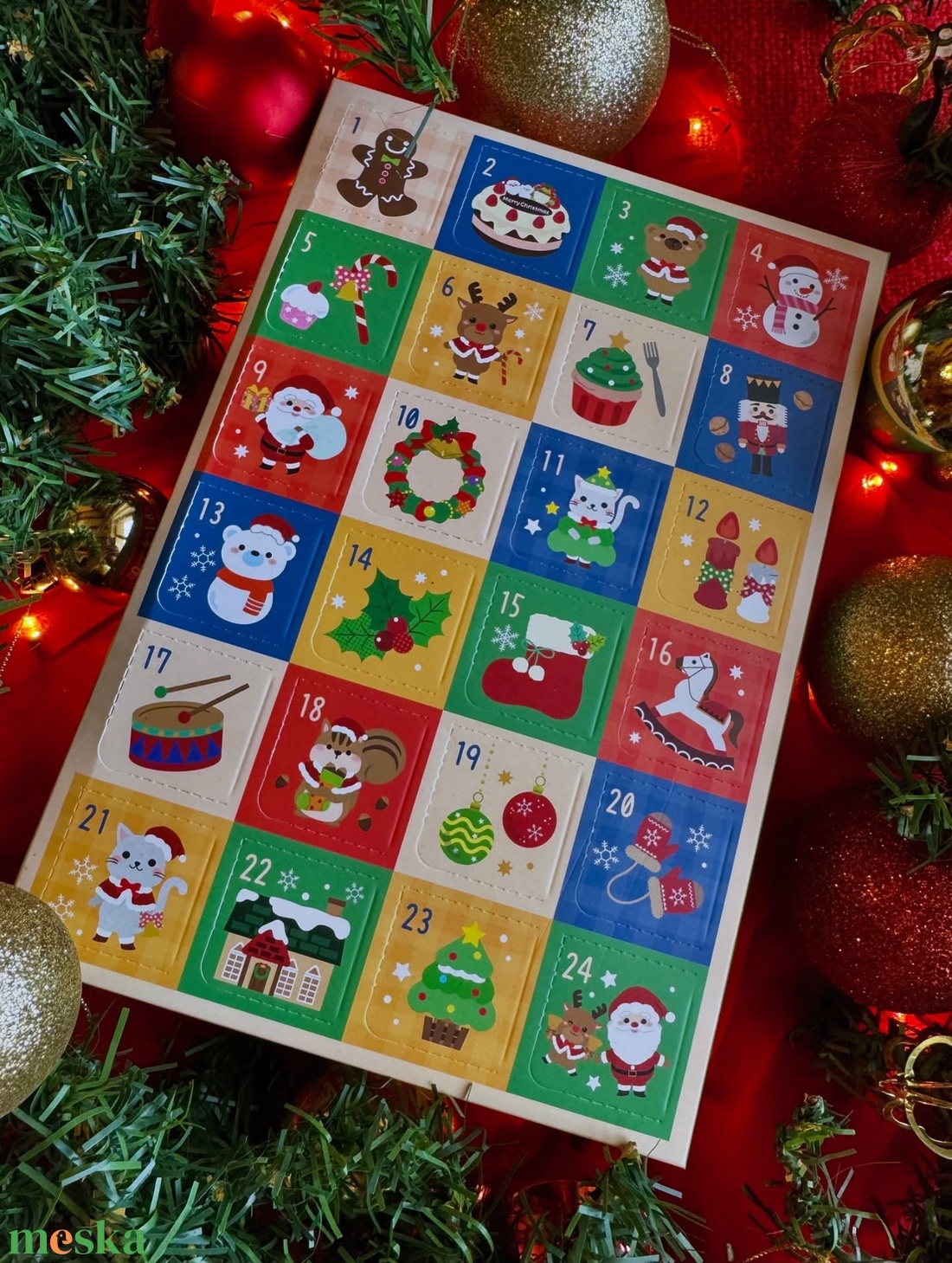 Mézeskalács adventi kalendárium - élelmiszer - édesség - mézeskalács - Meska.hu